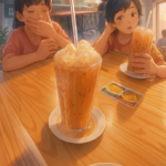 Secawan teh ais berbuih melimpah melambangkan fikiran yang tidak berhenti berfikir